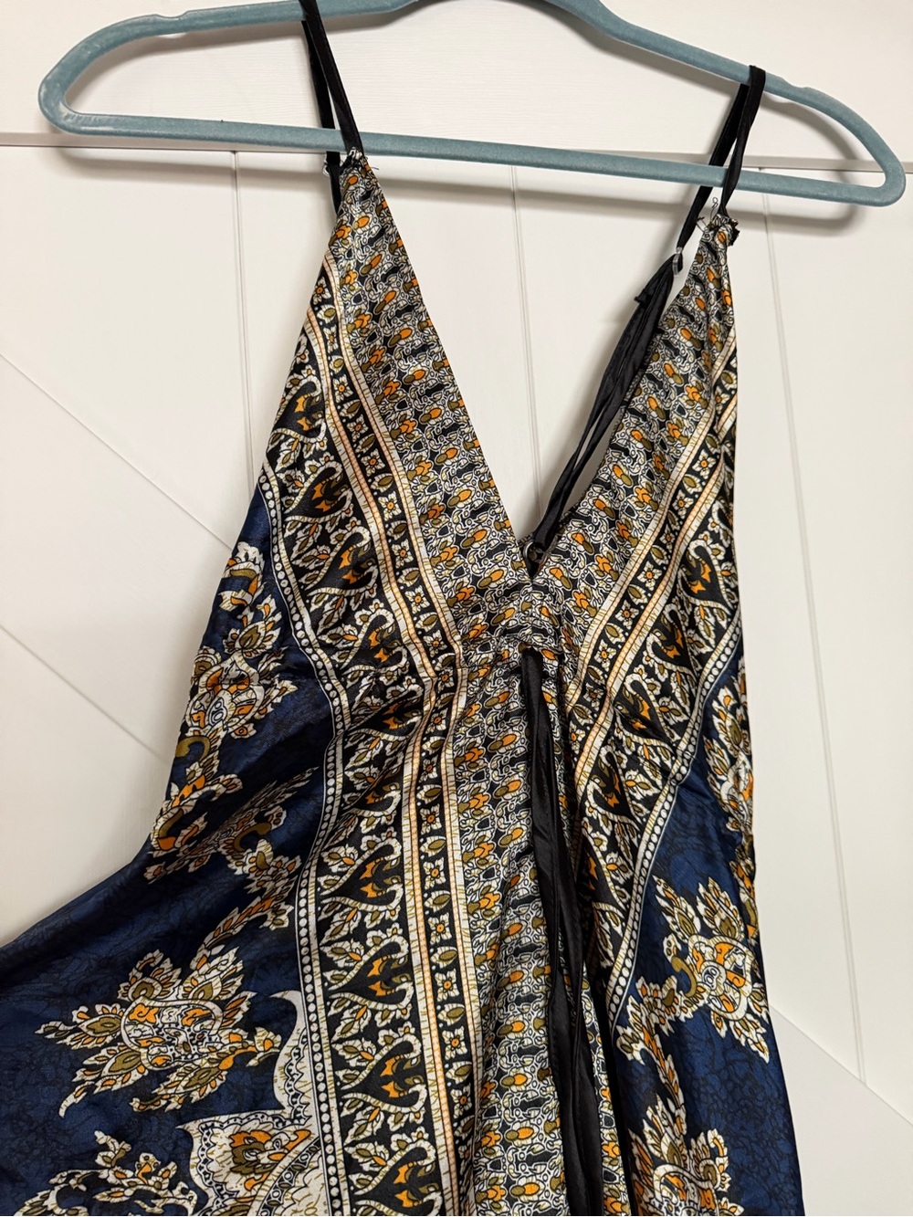 Kids Navy Paisley Print One-Piece Swimsuit